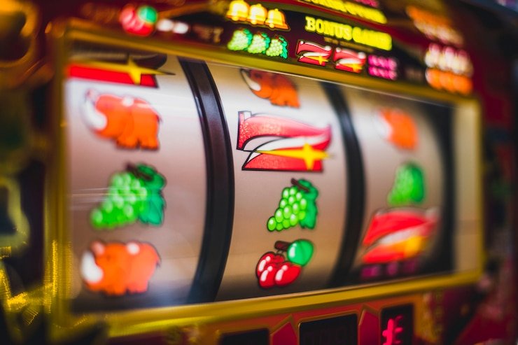 Layar permainan Hip Hop Panda menampilkan simbol musik dan gulungan slot di platform jepe togel